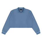 410 GSM Crop Collared Sweatshirt (W)
