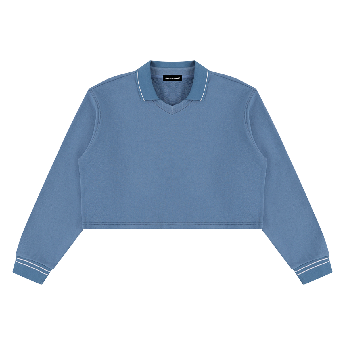 410 GSM Crop Collared Sweatshirt (W)