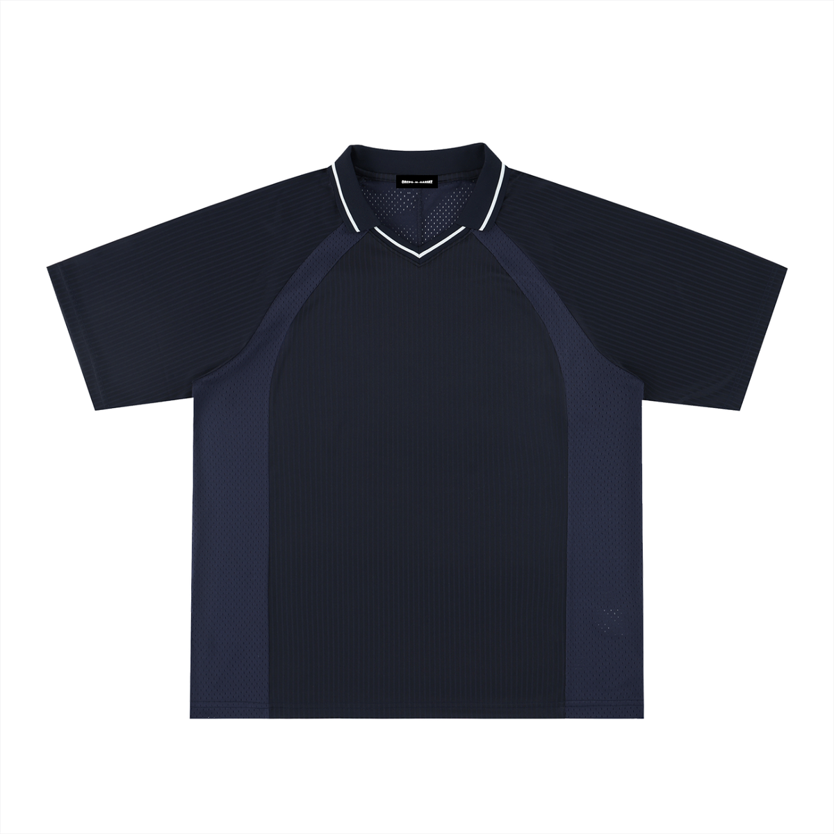 Striped V-Neck Soccer Jersey
