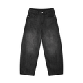 Men's Sun Faded Vintage Wash Barrel-Leg Jeans