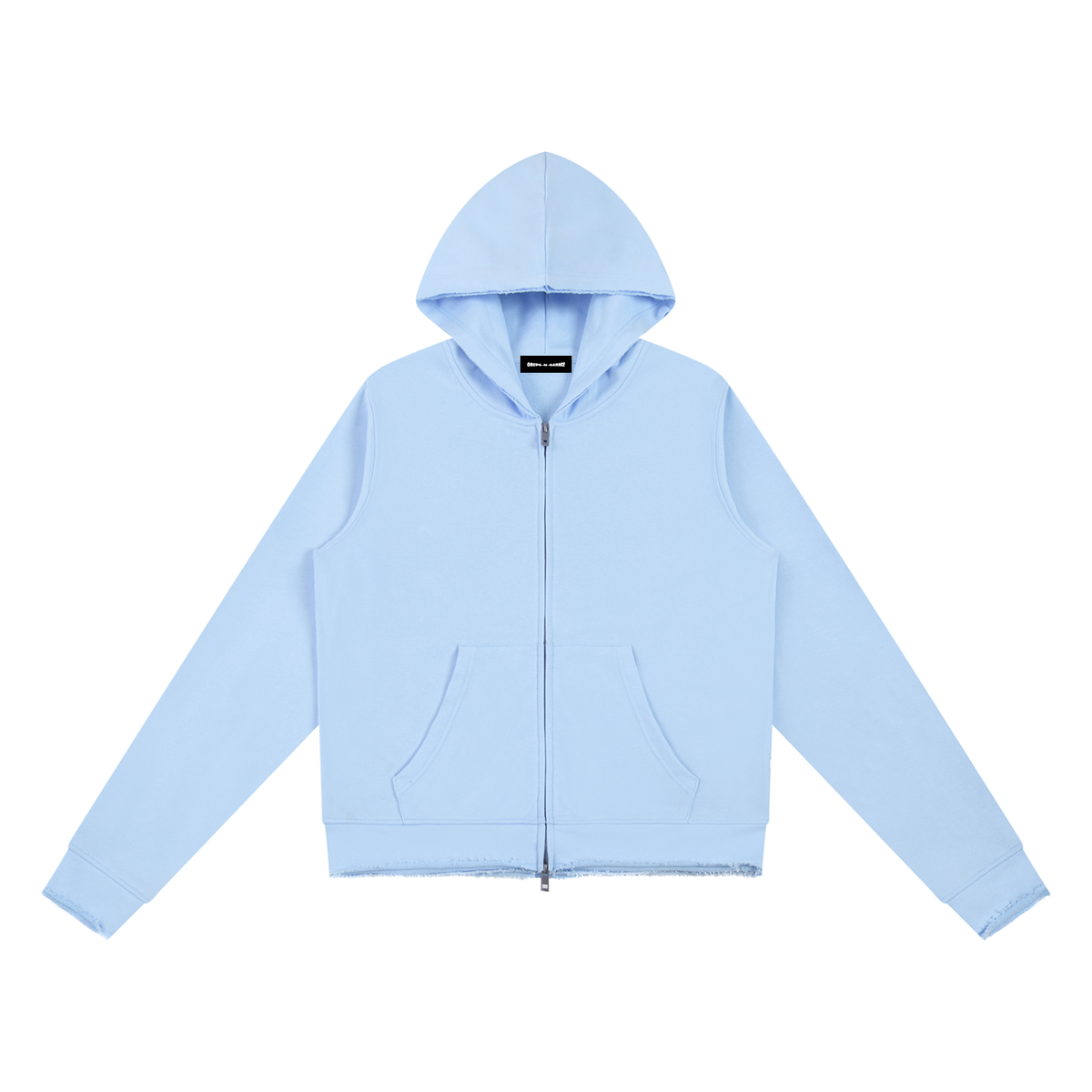 350 GSM Raw Edge Full Zip Hoodie (W)