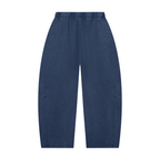 Mineral Wash Barrel-Leg Pants