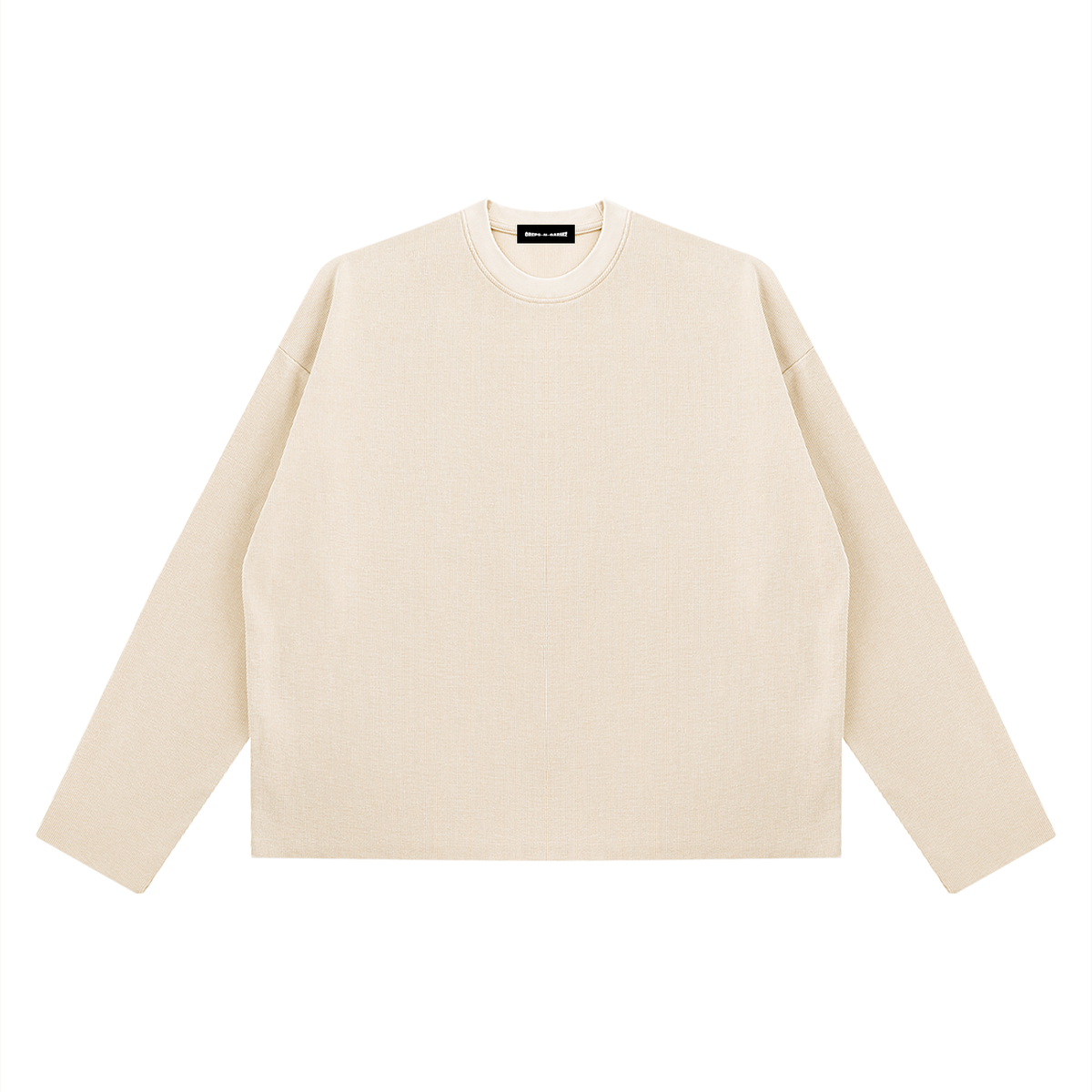 Vintage Wash Boxy Waffle Raw Edge T-Shirt
