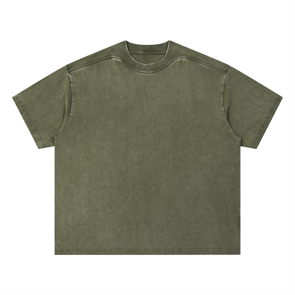 Vintage Wash Boxy T-Shirt – 260 GSM
