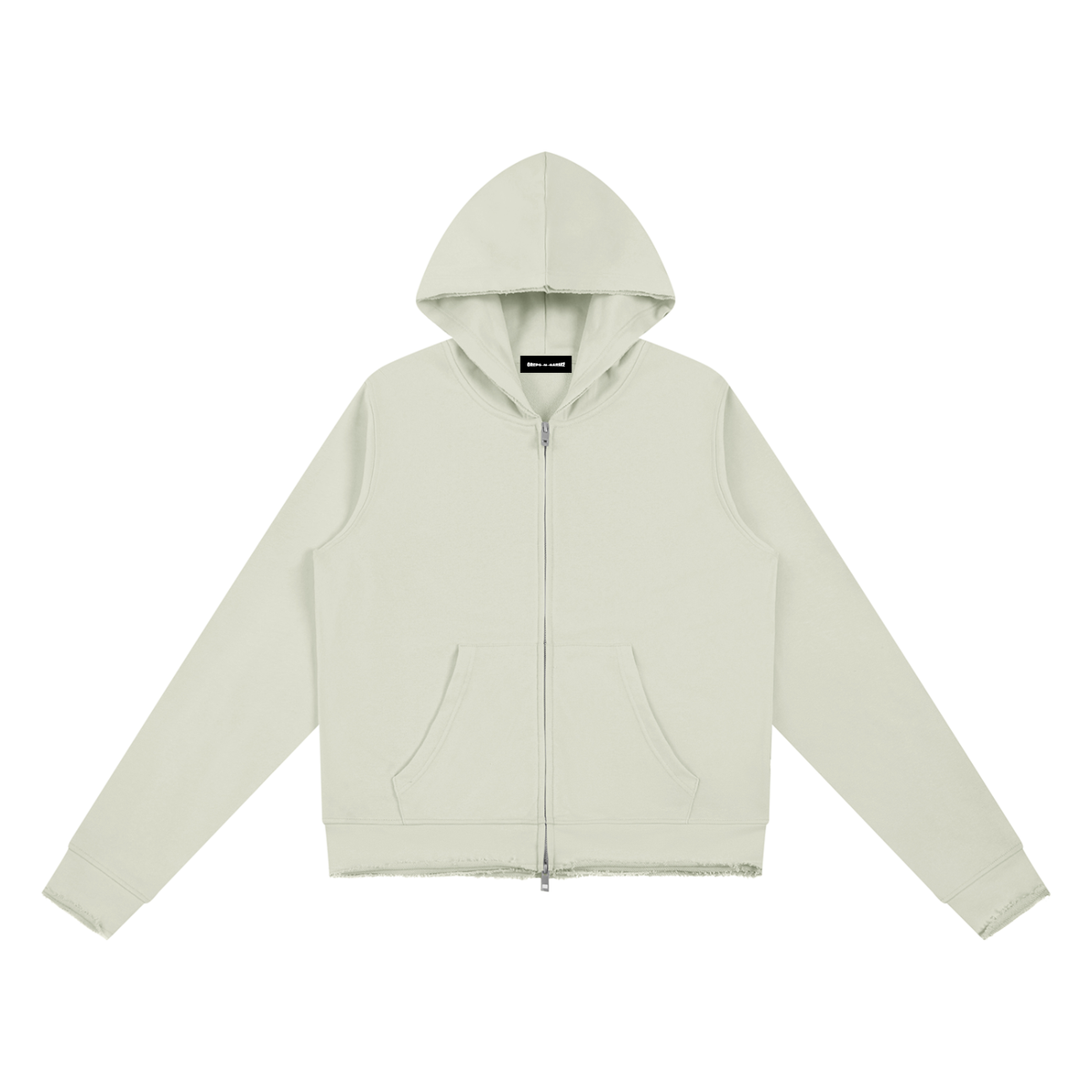 350 GSM Raw Edge Full Zip Hoodie (W)