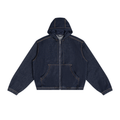 425 GSM Boxy Vintage Wash Hooded Denim Jacket
