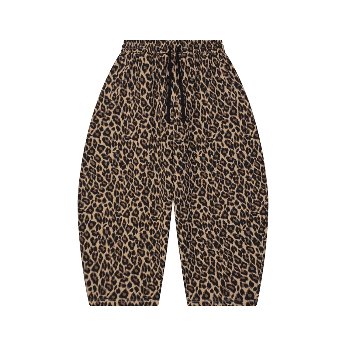 360 GSM Leopard Barrel Leg Sweatpants (U)
