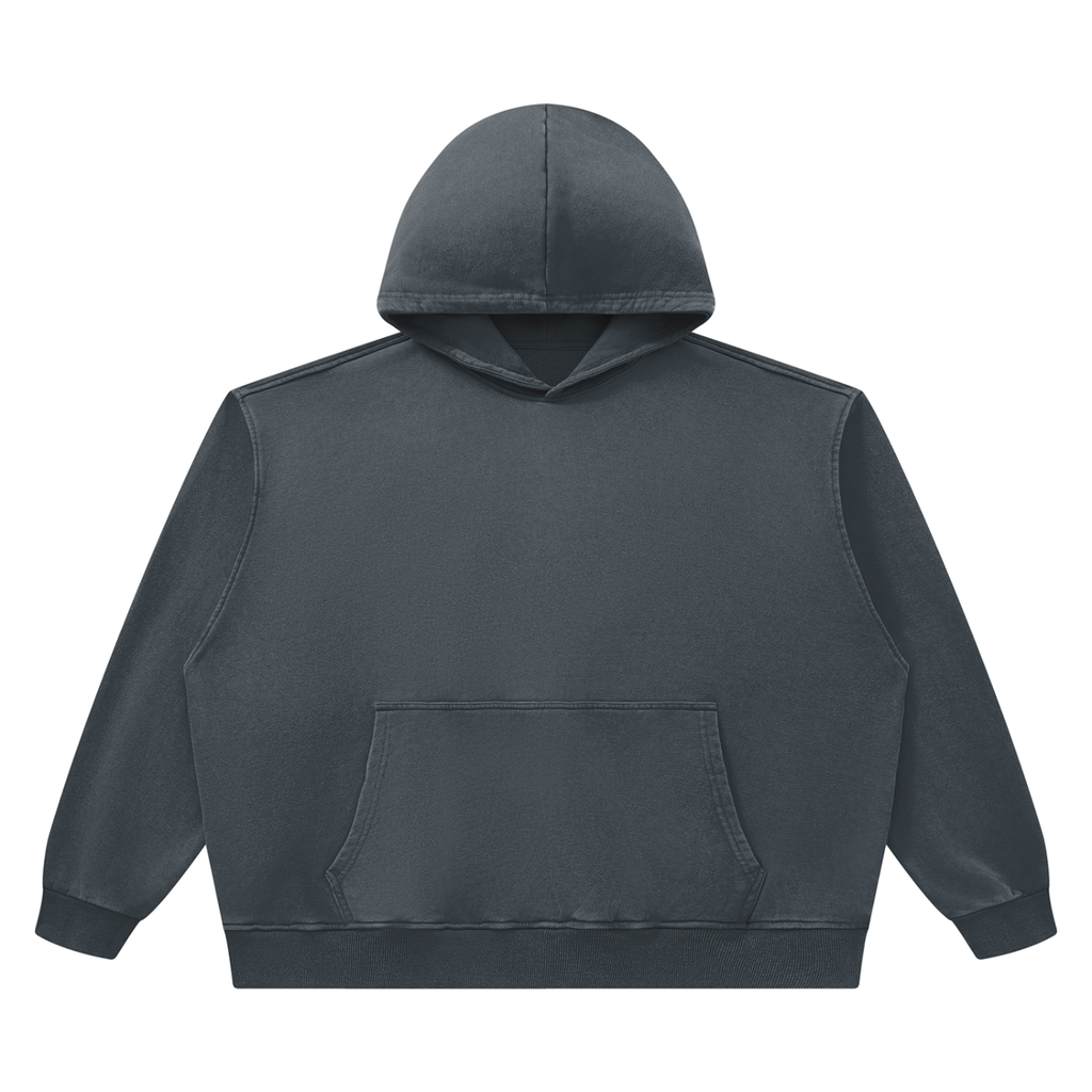 420 GSM Heavyweight Vintage Wash Boxy Hoodie (U)