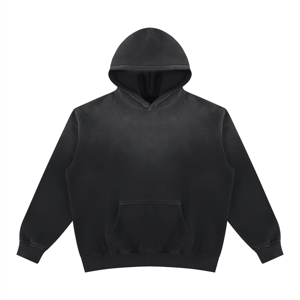 355 GSM Vintage Wash Fleece Hoodie (U)
