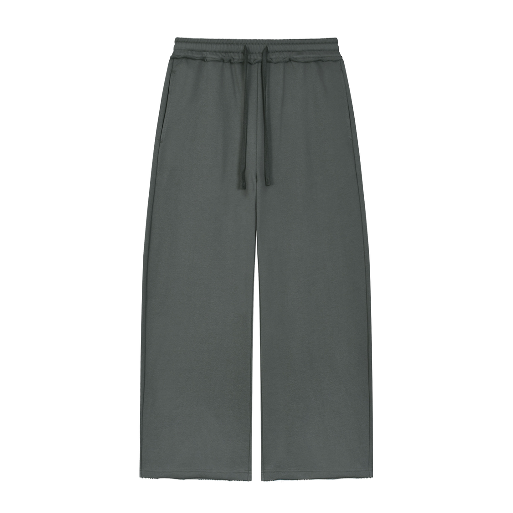 350 GSM Wide Leg Raw Edge Sweatpants (W)