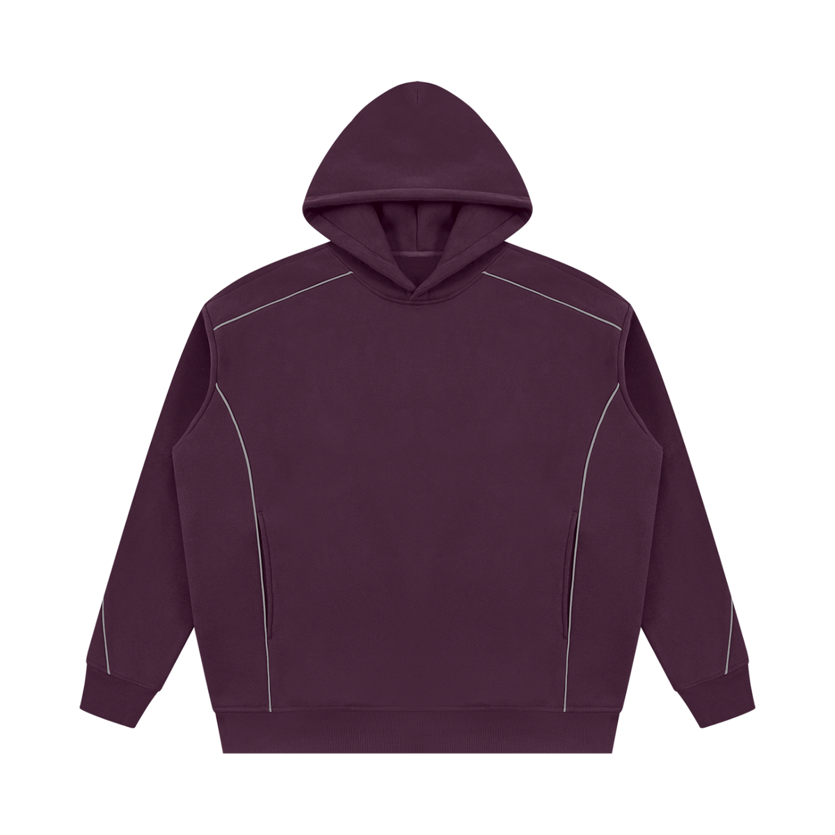 345 GSM Oversized Piping Fleece Hoodie (U)