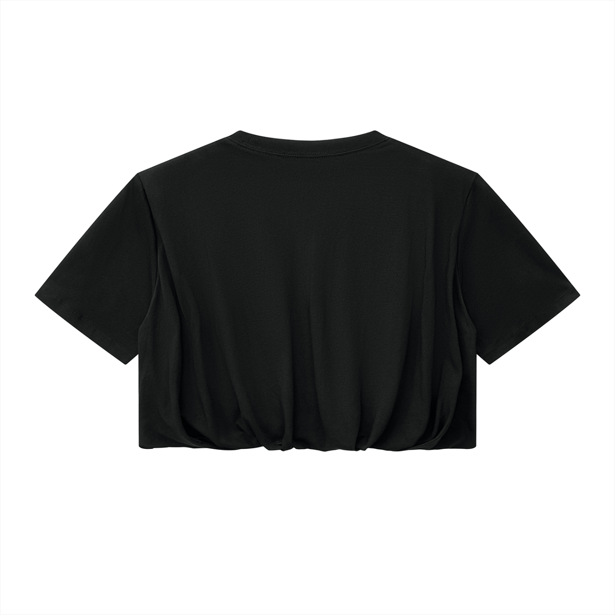 200 GSM Crop Bubble Hem T-Shirt