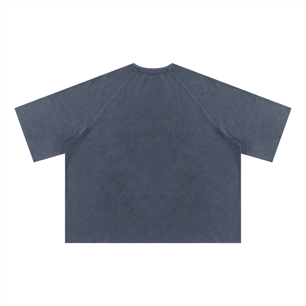 340 GSM Mineral Wash Boxy Waffle T-Shirt (U)