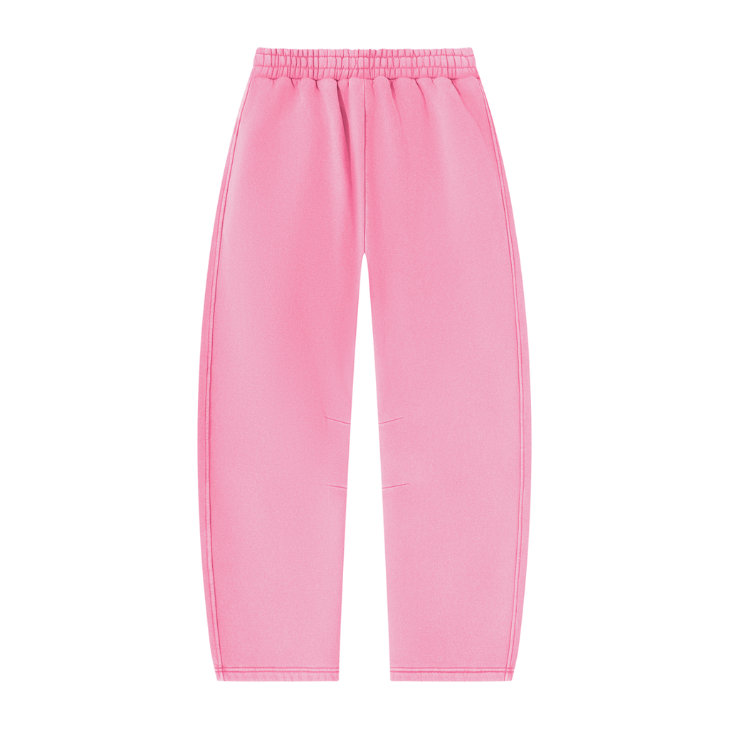 390 GSM Vintage Wash Barrel Leg Fleece Sweatpants (U)