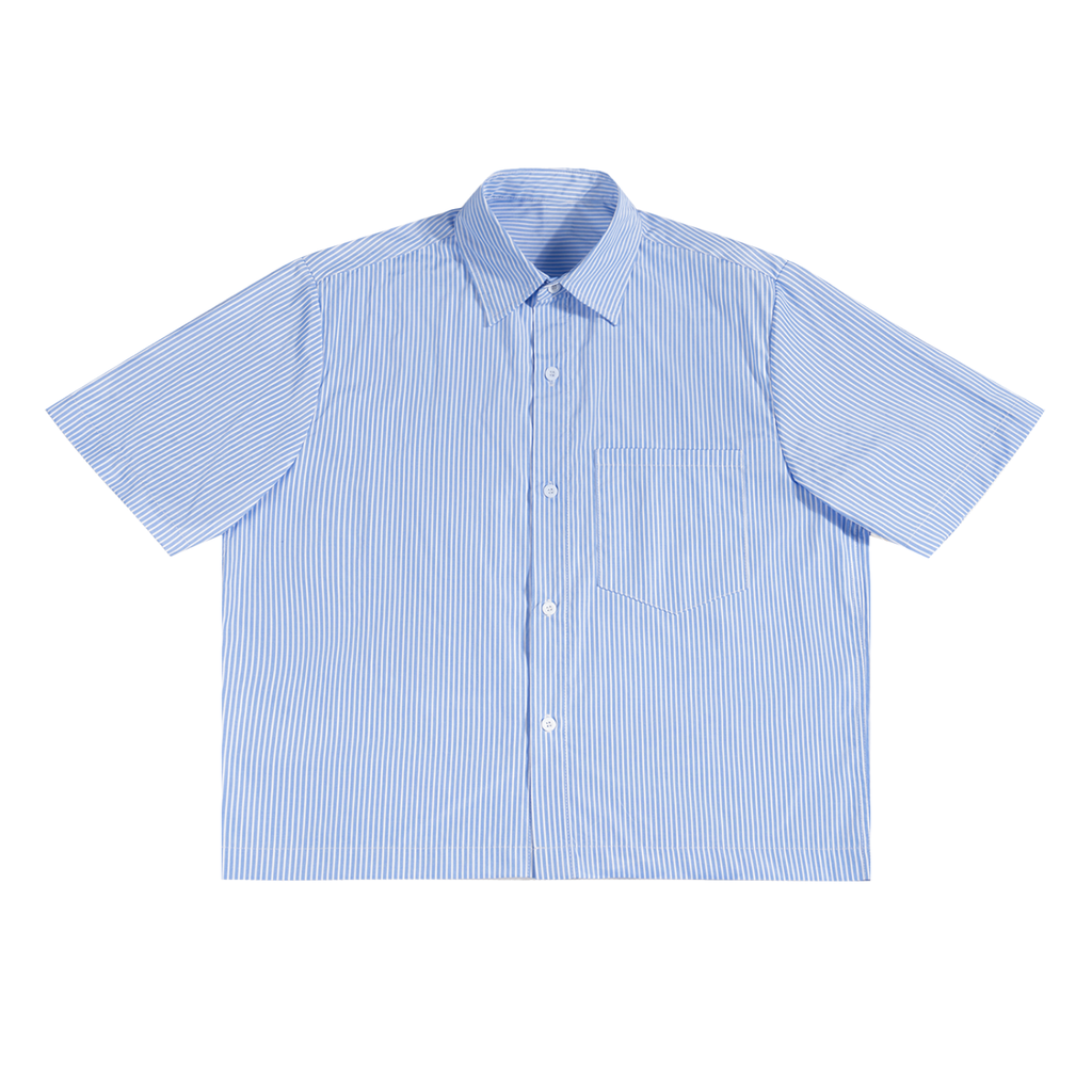 Oversized Vertical Stripe Boxy Shirt