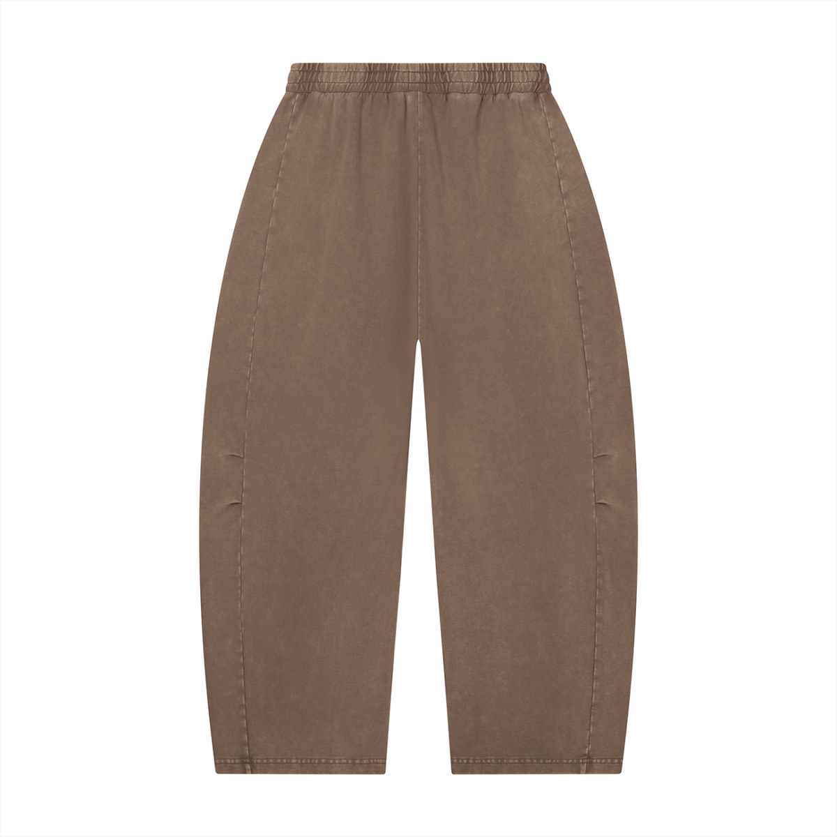 Mineral Wash Barrel-Leg Pants