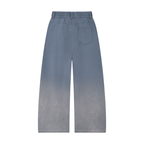 Sun Faded Paneled Barrel-Leg Sweatpants