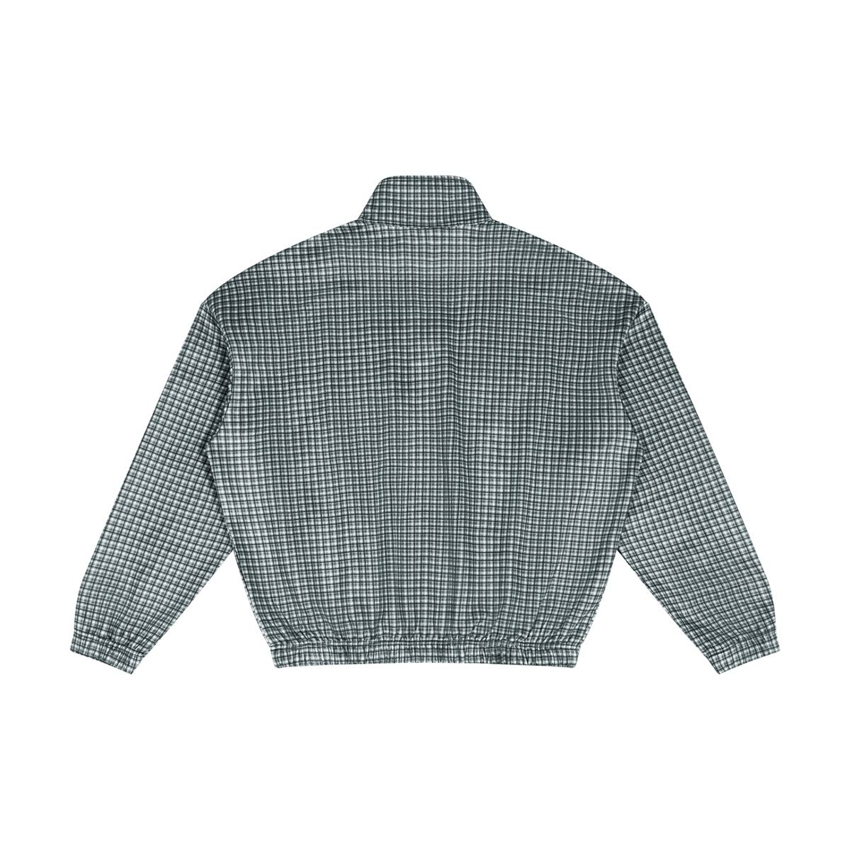 360 GSM Plaid Quarter-Zip Sweatshirt (U)