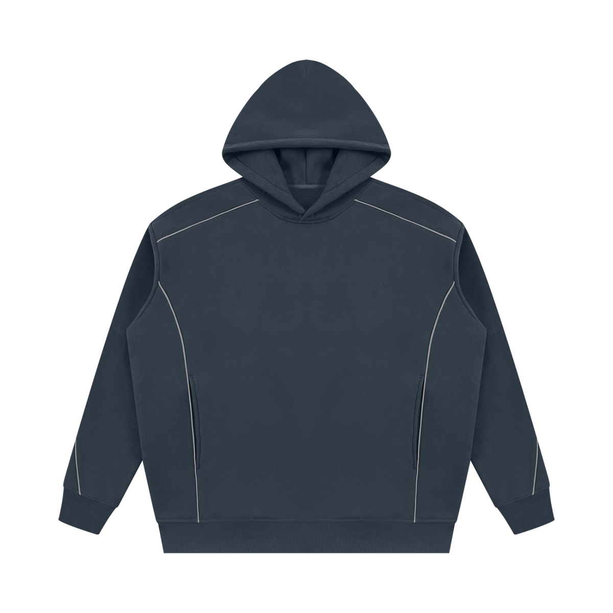 345 GSM Oversized Piping Fleece Hoodie (U)