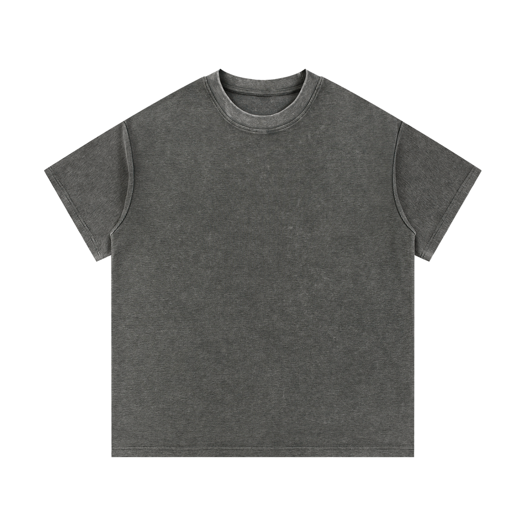 Mineral Wash Waffle Knit T-Shirt