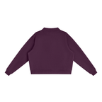 Women's Essential Fleece Mock-Neck Crew Sweatshirt