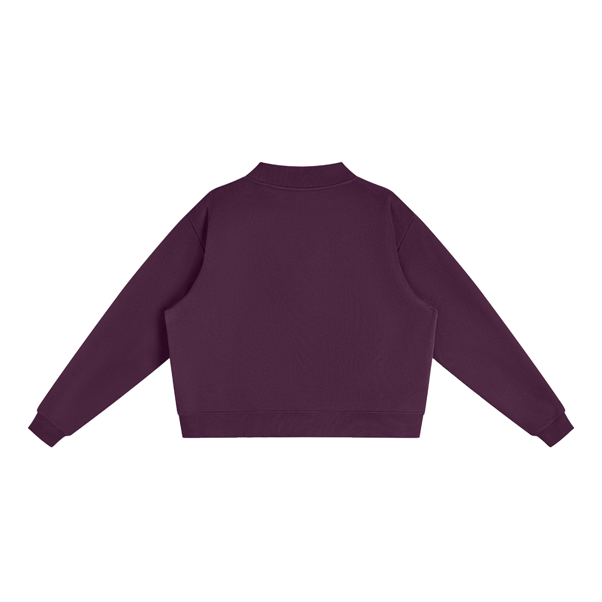 Women's Essential Fleece Mock-Neck Crew Sweatshirt