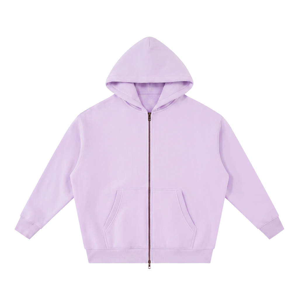 345 GSM Oversized Zipper Hoodie