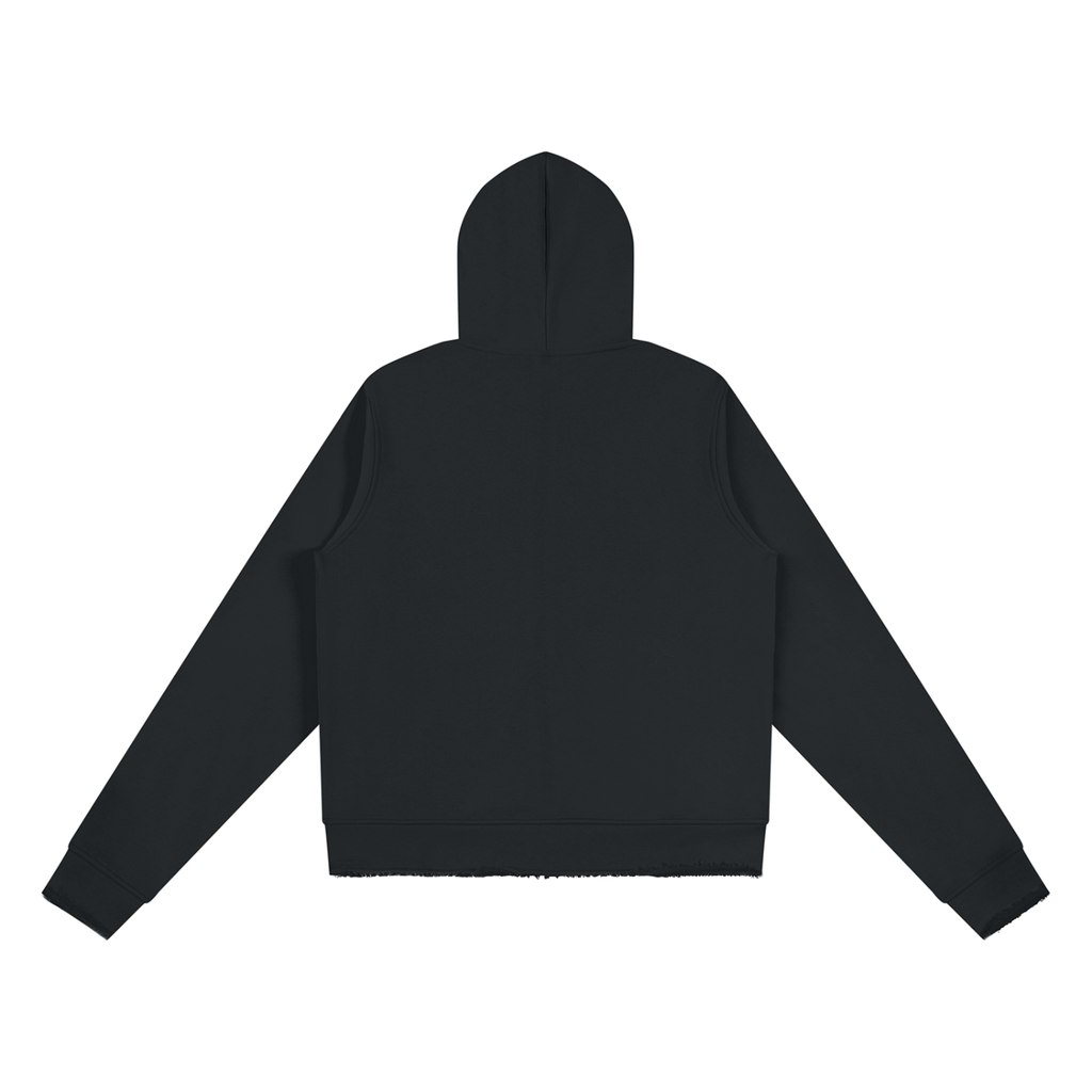 350 GSM Raw Edge Full Zip Hoodie (W)