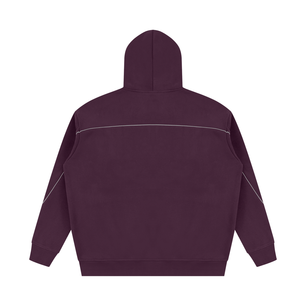 345 GSM Oversized Piping Fleece Hoodie (U)