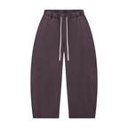 Mineral Wash Barrel-Leg Pants