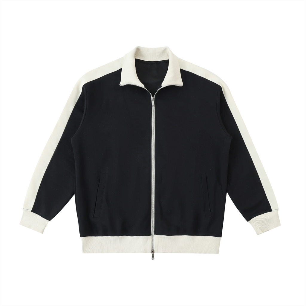 Contrast Trim Stand Collar Jacket II