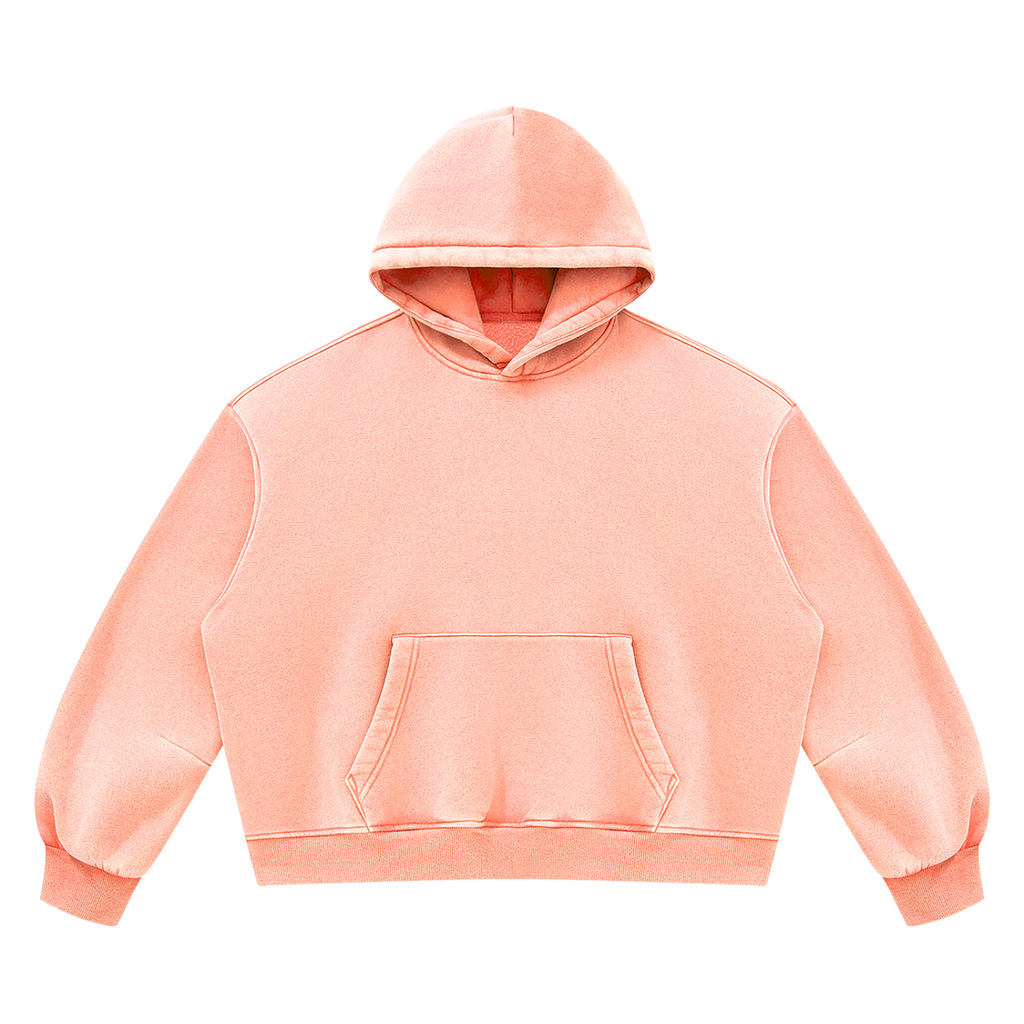 390 NGSM Vintage Wash Boxy Fleece Hoodie (U)
