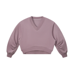 280 GSM Crop V-Neck Sweatshirt
