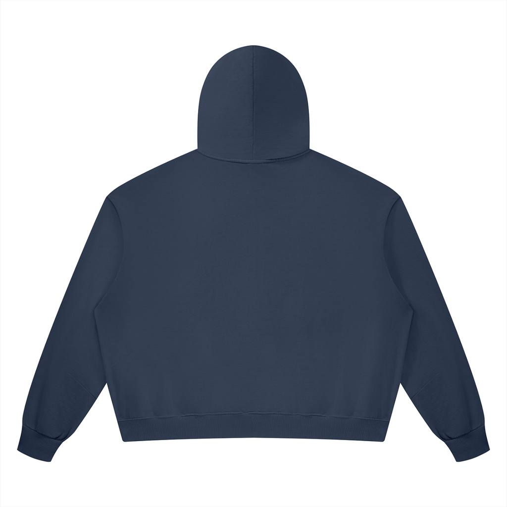 Vintage Wash Boxy Full-Zip Hoodie