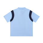 Men's Contrast Panel Cotton Polo Shirt