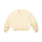 280 GSM Crop V-Neck Sweatshirt