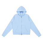 350 GSM Raw Edge Full Zip Hoodie (W)