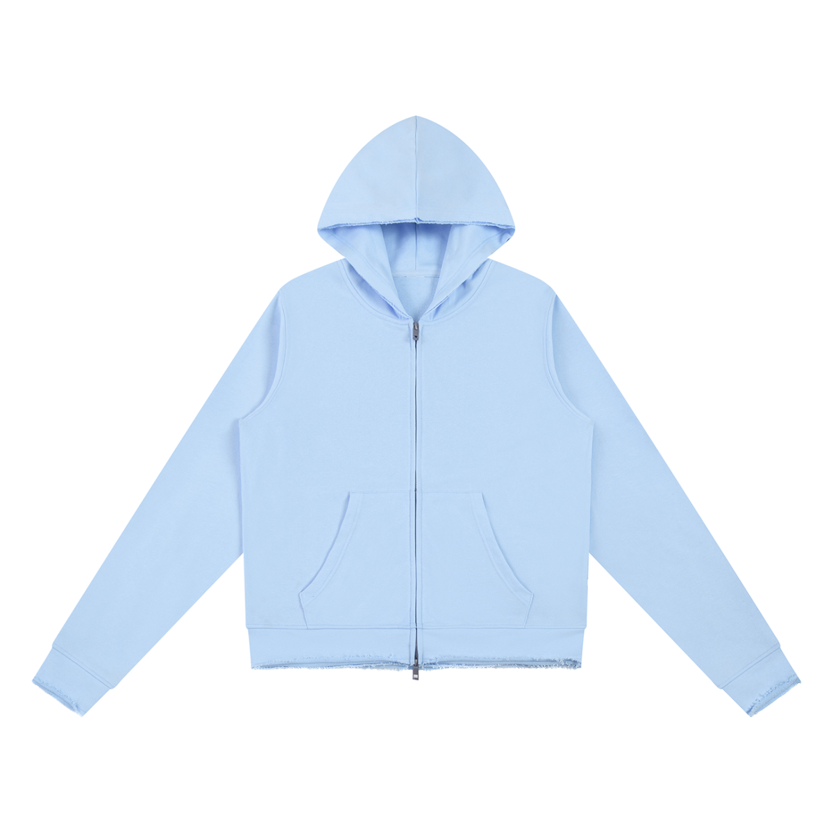 350 GSM Raw Edge Full Zip Hoodie (W)