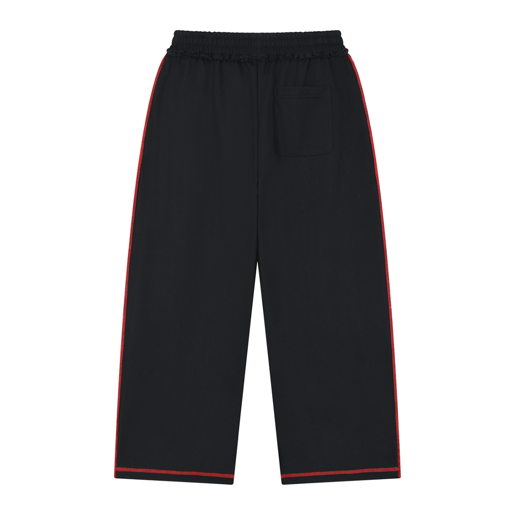 Raw Edge Topstitch Sweatpants