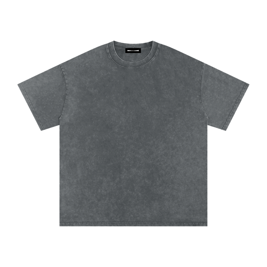 Snow Wash Oversized Cotton T-Shirt