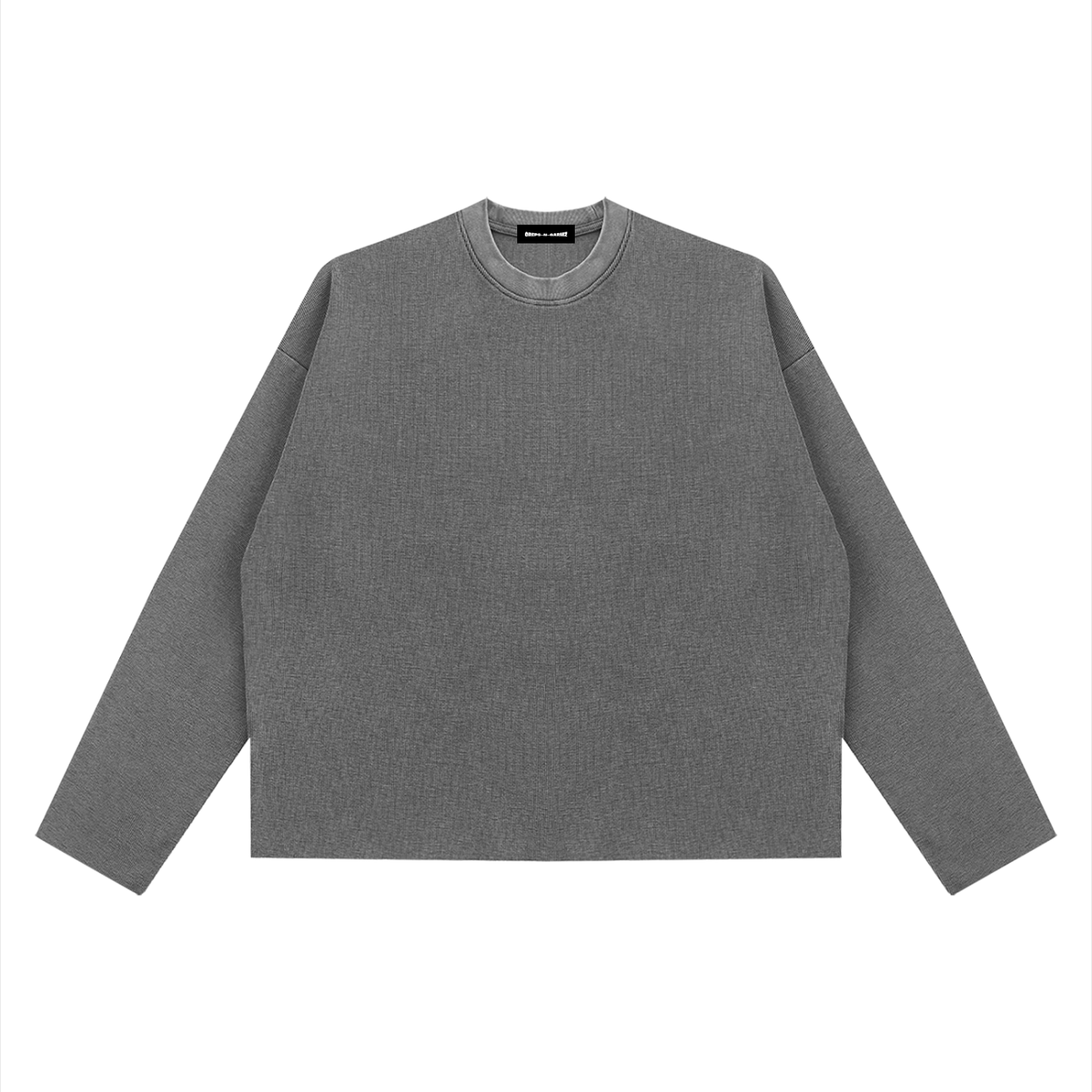 Vintage Wash Boxy Waffle Raw Edge T-Shirt