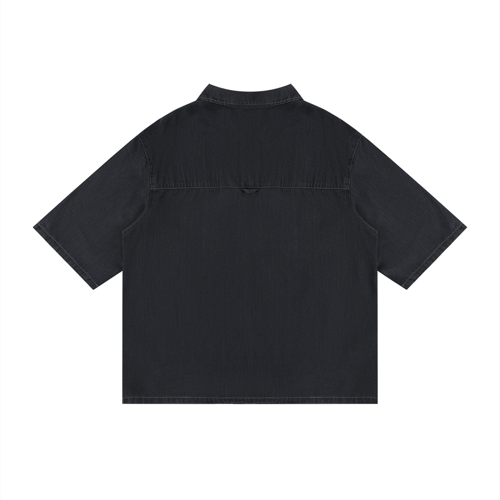 Vintage Wash Drop Shoulder Lyocell Shirt