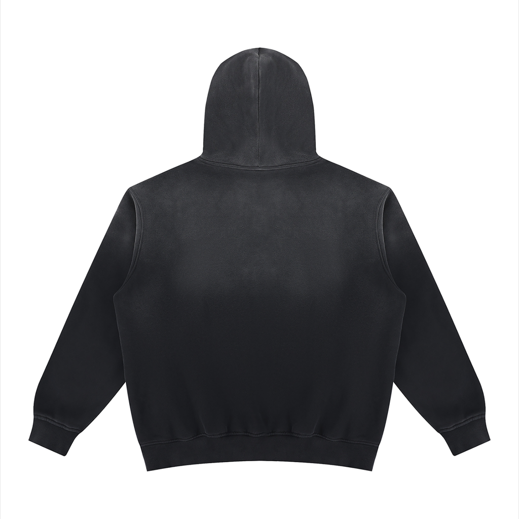 355 GSM Vintage Wash Fleece Hoodie (U)