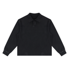 320 GSM Loose Long Sleeve Polo Shirt (U)