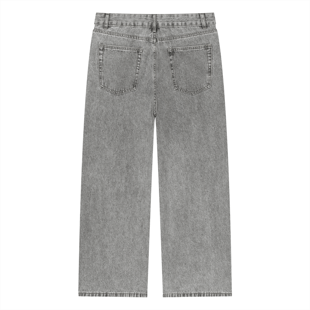 365 GSM Vintage Wash Straight Leg Jeans (U)