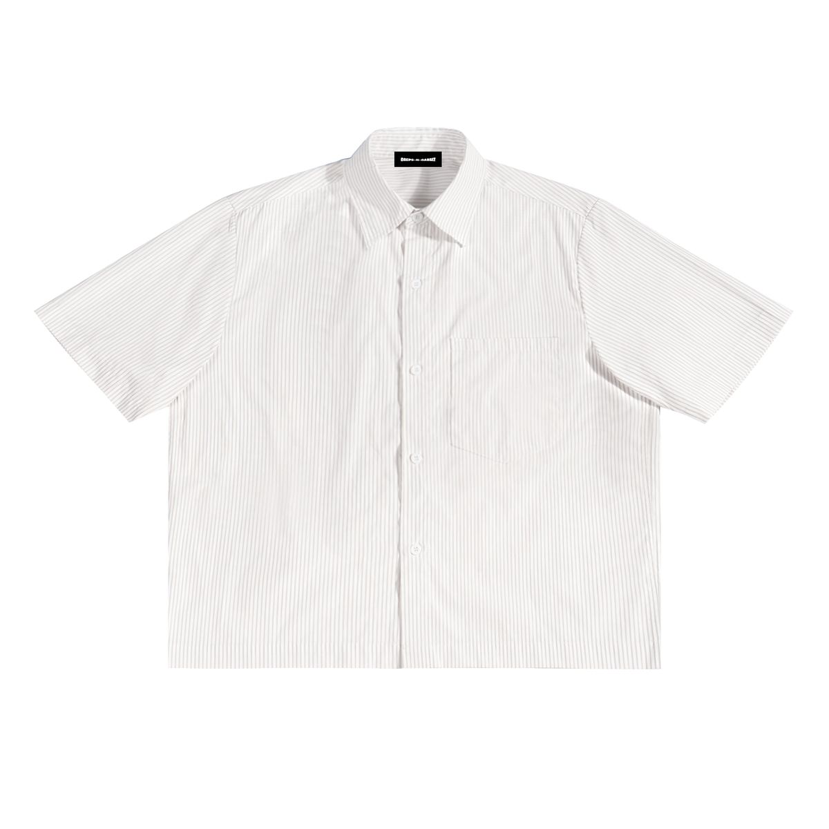 Oversized Vertical Stripe Boxy Shirt