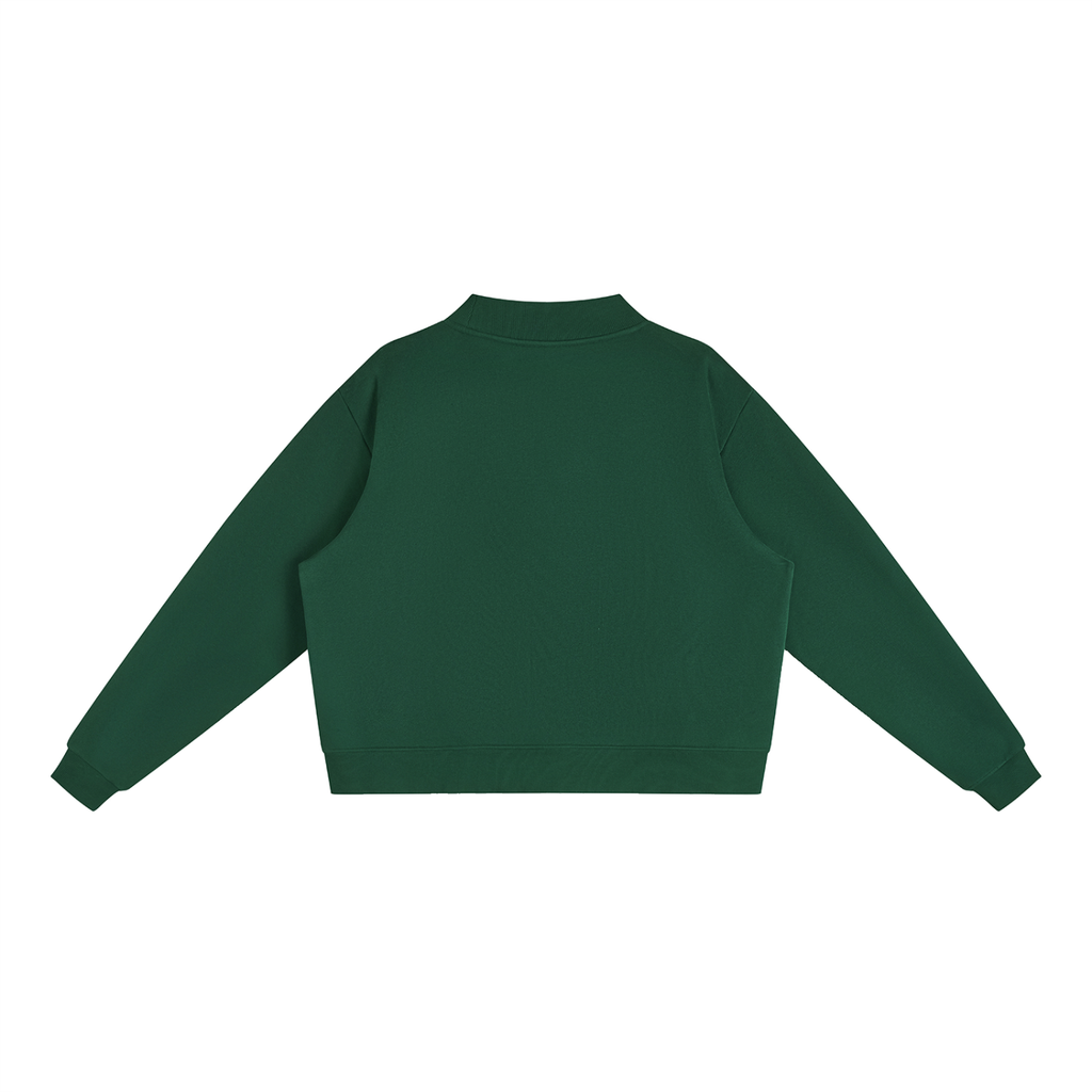 350 GSM Essential Fleece Mock-Neck Crew Sweatshirt (W)