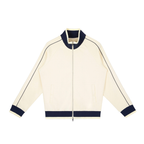 Color Block Raglan Sleeve Zip Track Jacket