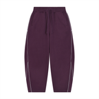 345 GSM Piping Fleece Barrel Leg Sweatpants(U)