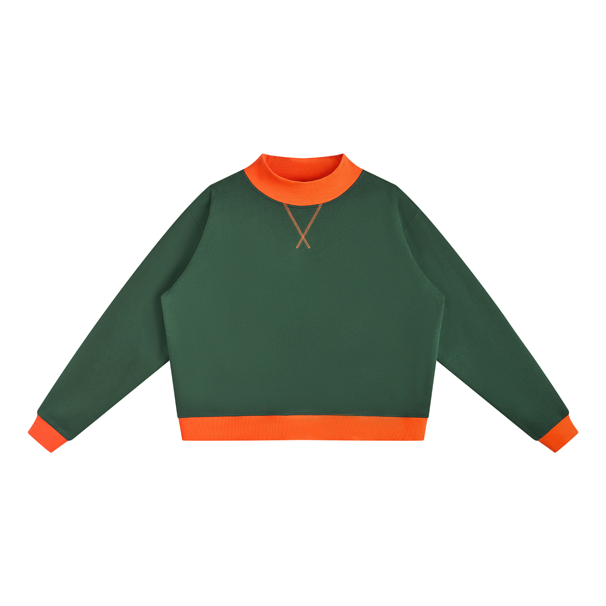 350 GSM Mock Neck Crewneck Sweatshirt (W)